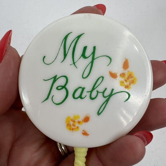 Vintage Baby's First Rattle Stahlwood Toy Made in Hong Kong Tommee Tippee Lot 2 - Picture 6 of 9